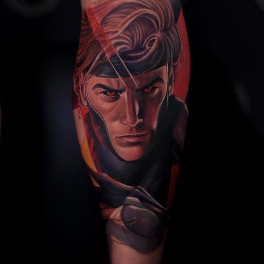 Tatuaj-color, gambit-tattoo